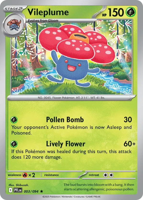Vileplume 003/094 Holo - Phantasmal Flames
