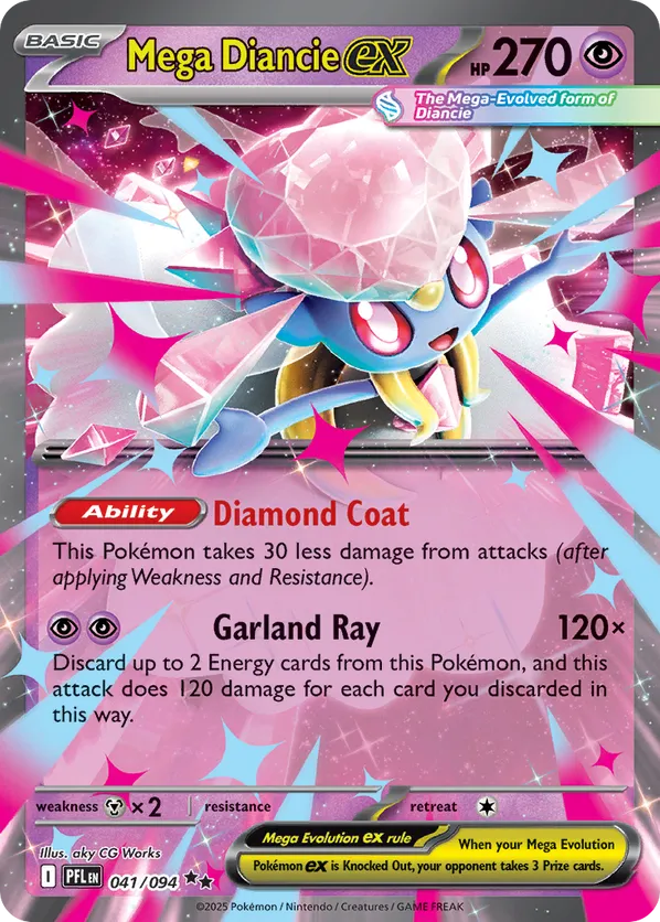Mega Diancie ex 041/094  - Phantasmal Flames
