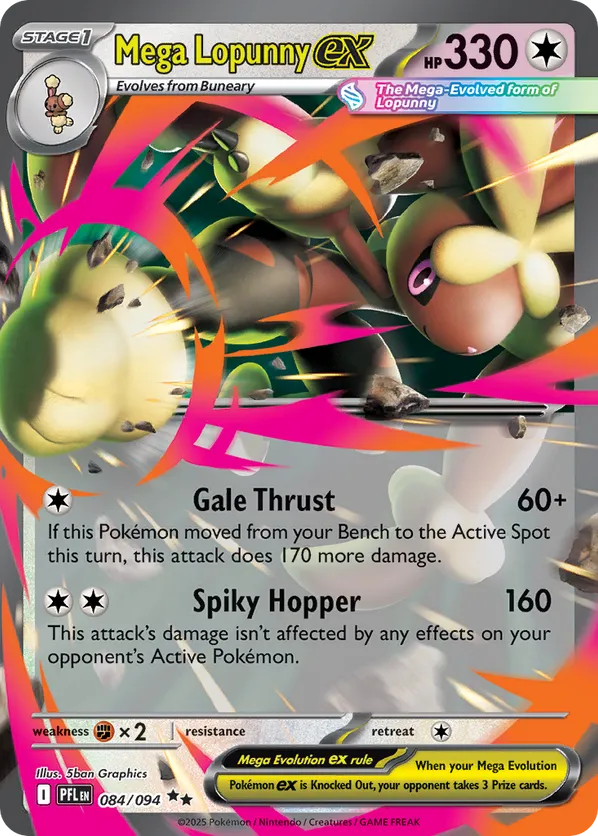 Mega Lopunny ex 084/094  - Phantasmal Flames