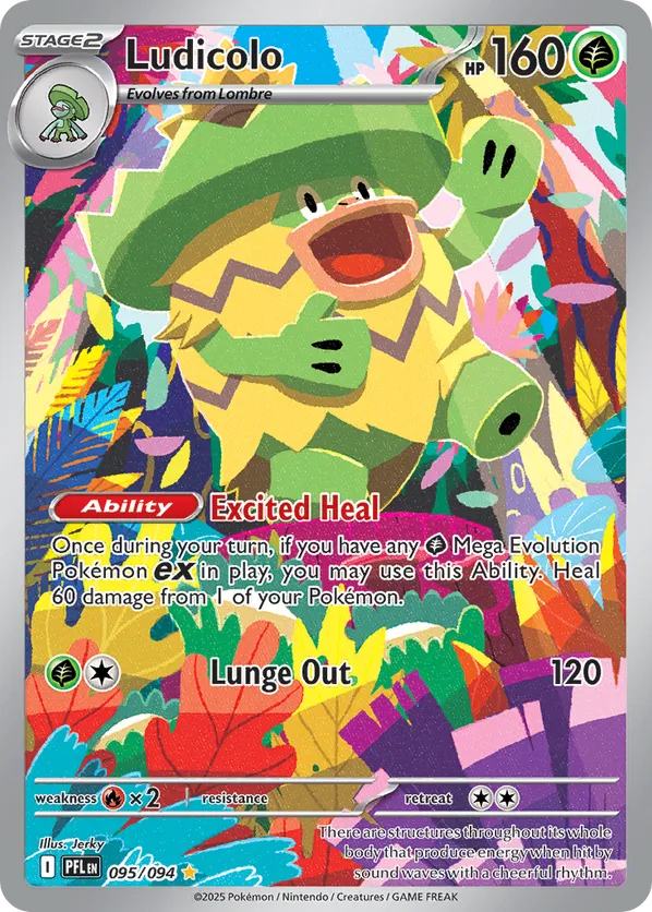 Ludicolo PFL 095/094 Illustration Rare - Phantasmal Flames