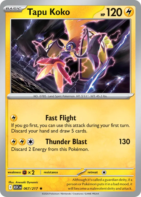 Tapu Koko 067/217 Holo - Ascended Heroes