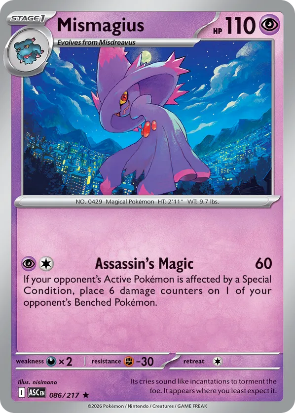 Mismagius 086/217 Holo - Ascended Heroes
