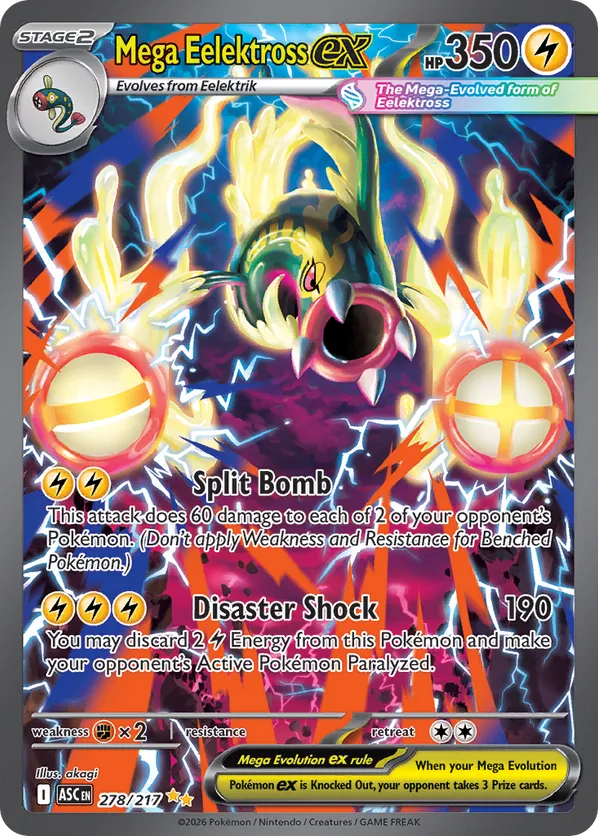 Mega Eelektross ex ASC 278/217 Special Illustration Rare - Ascended Heroes