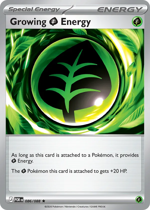 Growing Grass Energy 086/088 Holo - Perfect Order