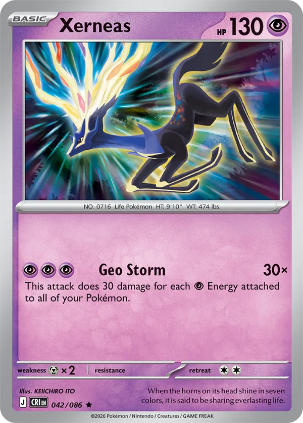 Xerneas 042/086 Holo - Chaos Rising