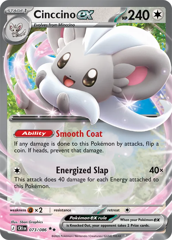 Cinccino ex 073/086  - Chaos Rising