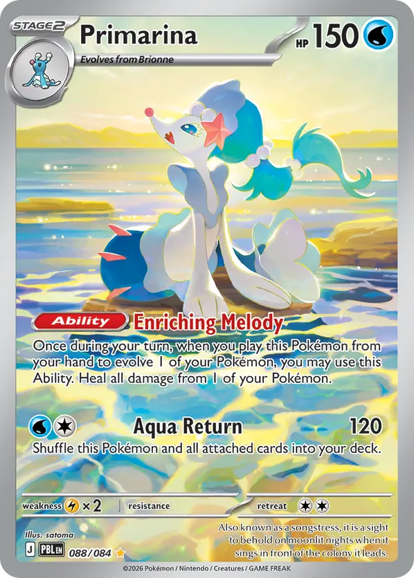 Primarina 088/084 Illustration Rare - Pitch Black