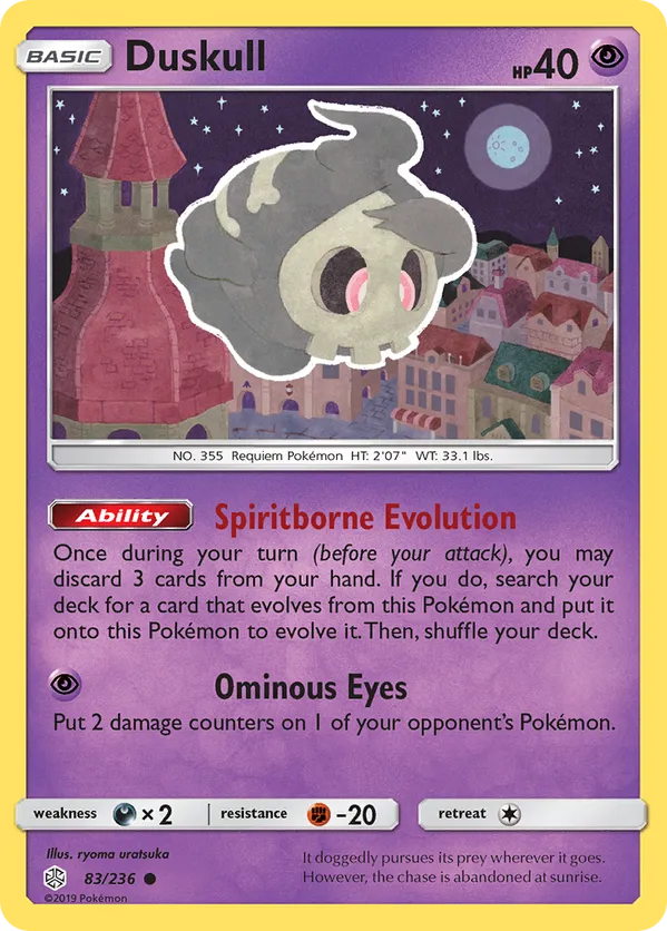 Duskull 083/236  - Cosmic Eclipse