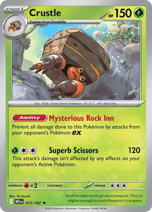 Crustle 012/182 Holo - Destined Rivals