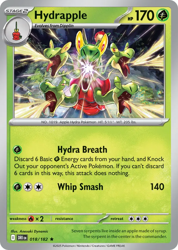 Hydrapple 018/182 Holo - Destined Rivals