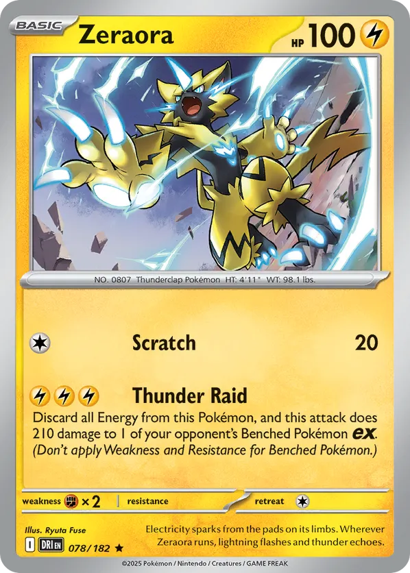 Zeraora 078/182 Holo - Destined Rivals