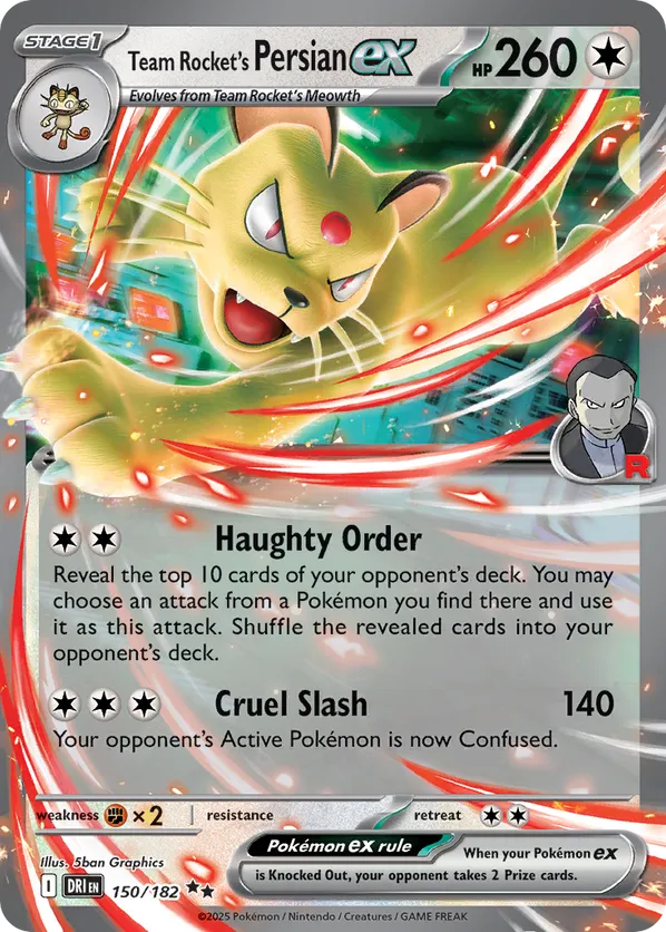 Team Rocket's Persian ex 150/182  - Destined Rivals