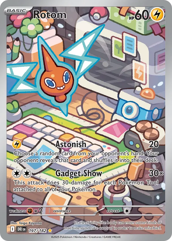 Rotom DRI 197/182 Illustration Rare - Destined Rivals