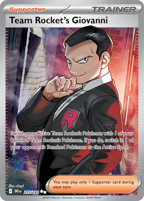 Team Rocket's Giovanni 225/182 Ultra Rare - Destined Rivals