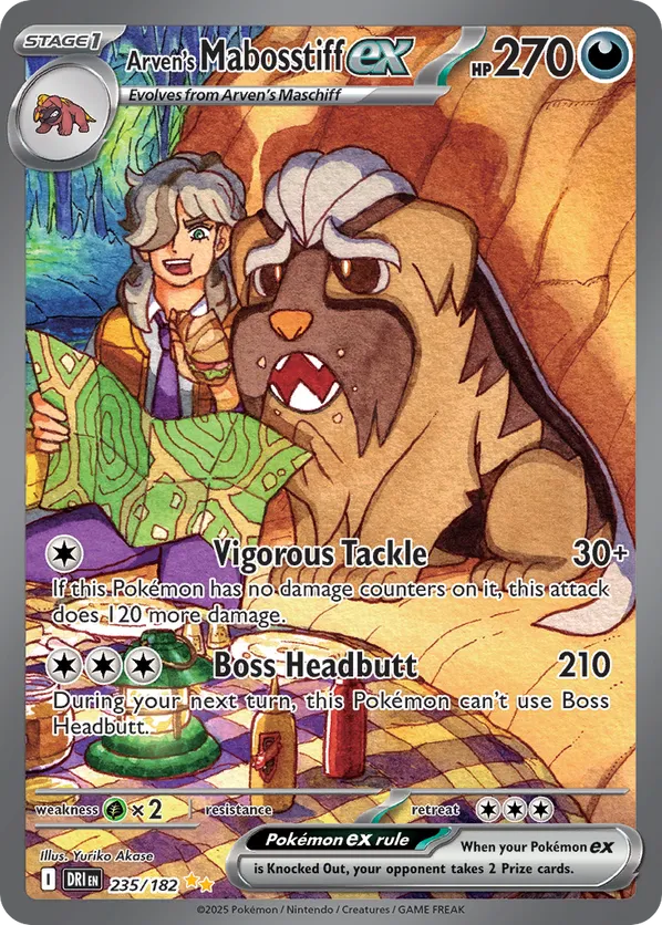 Arven's Mabosstiff ex DRI 235/182  Special Illustration Rare - Destined Rivals