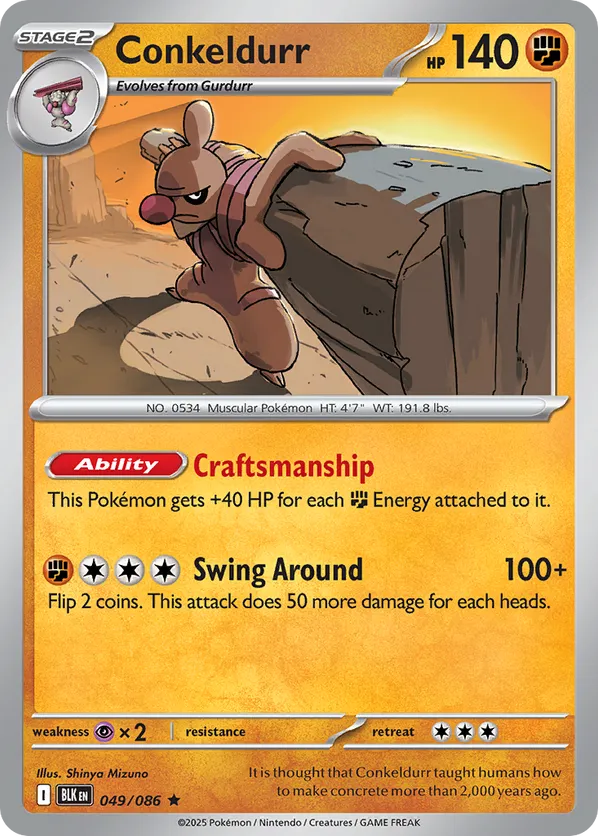Conkeldurr 049/086 Holo - Black Bolt