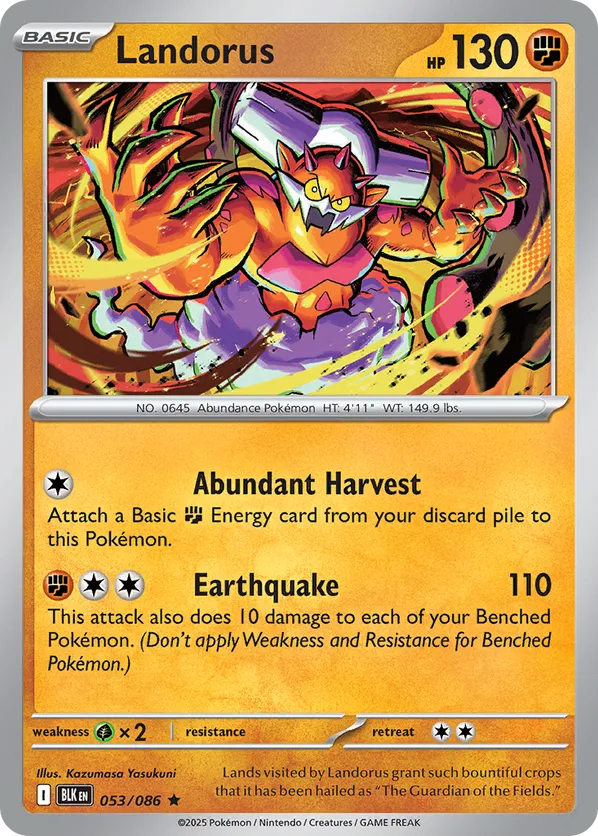 Landorus 053/086 Holo - Black Bolt
