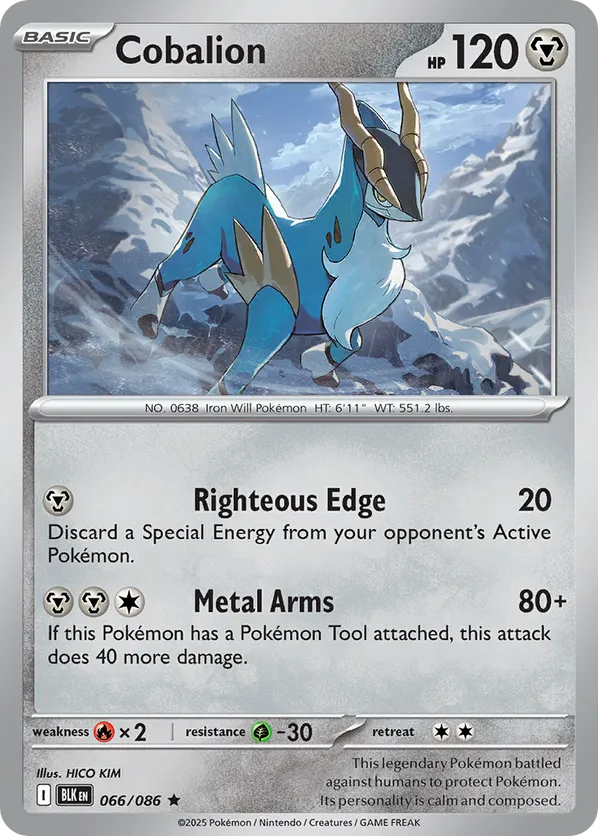 Cobalion 066/086 Holo - Black Bolt