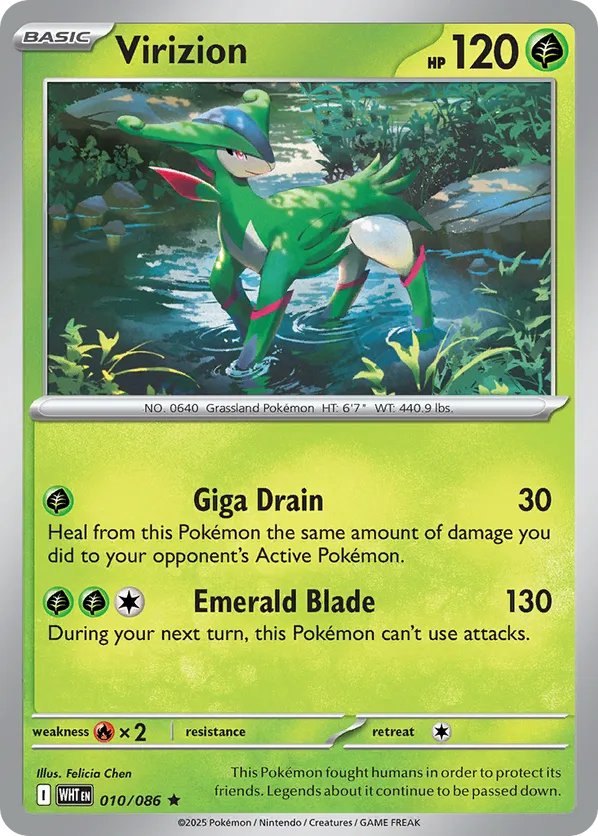 Virizion 010/086 Holo - White Flare