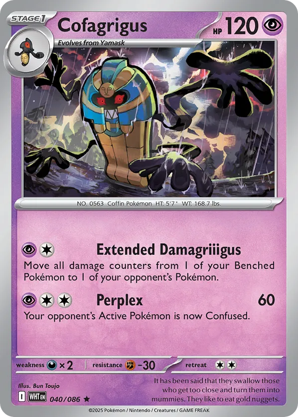 Cofagrigus 040/086 Holo - White Flare