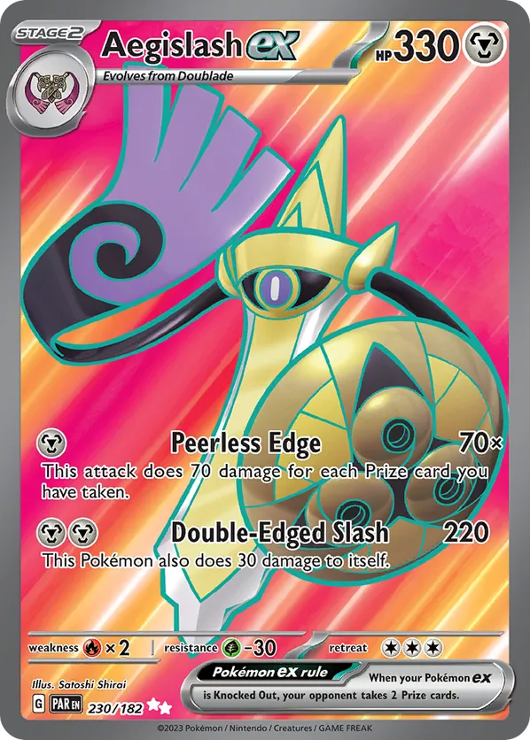 Aegislash ex PAR 230/182 Ultra Rare - Paradox Rift