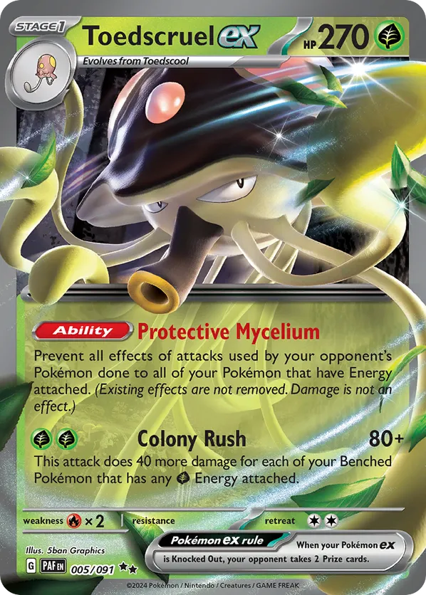 Toedscruel ex 005/091  - Paldean Fates