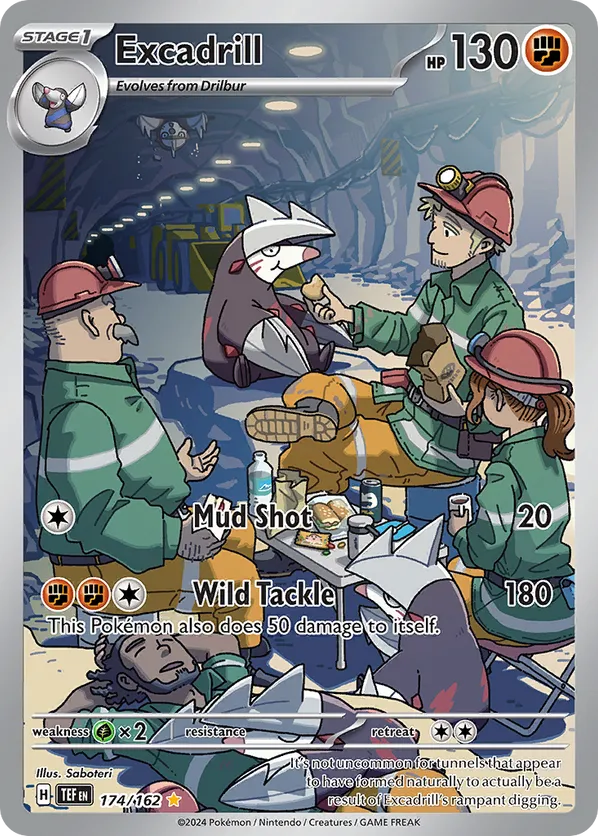 Excadrill TEF 174/162 Illustration Rare - Temporal Forces