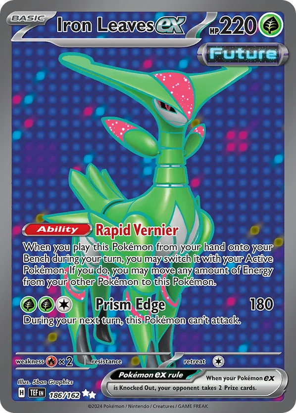 Iron Leaves ex TEF 186/162 Ultra Rare - Temporal Forces