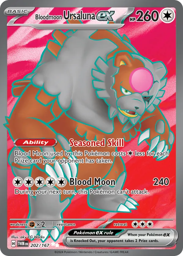 Bloodmoon Ursaluna ex TWM 292/167 Ultra Rare - Twilight Masquerade
