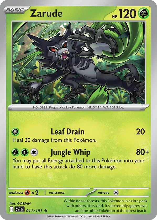 Zarude 011/191 Holo - Surging Sparks