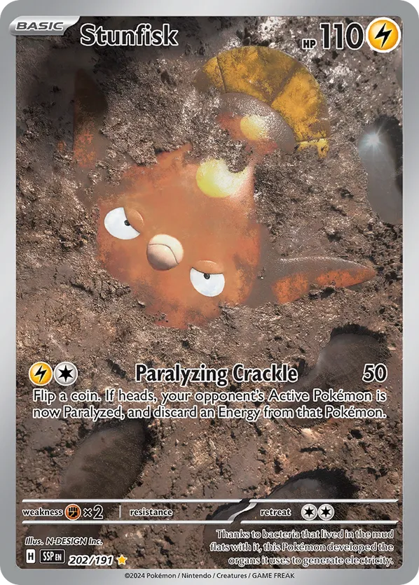 Stunfisk SSP 202/191 Illustration Rare - Surging Sparks