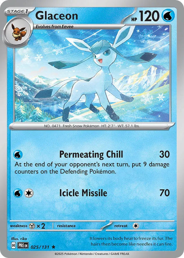 Glaceon 025/131 Holo - Prismatic Evolutions
