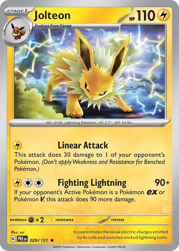 Jolteon 029/131 Holo - Prismatic Evolutions