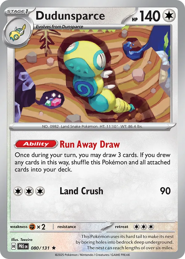 Dudunsparce 080/131 Holo - Prismatic Evolutions