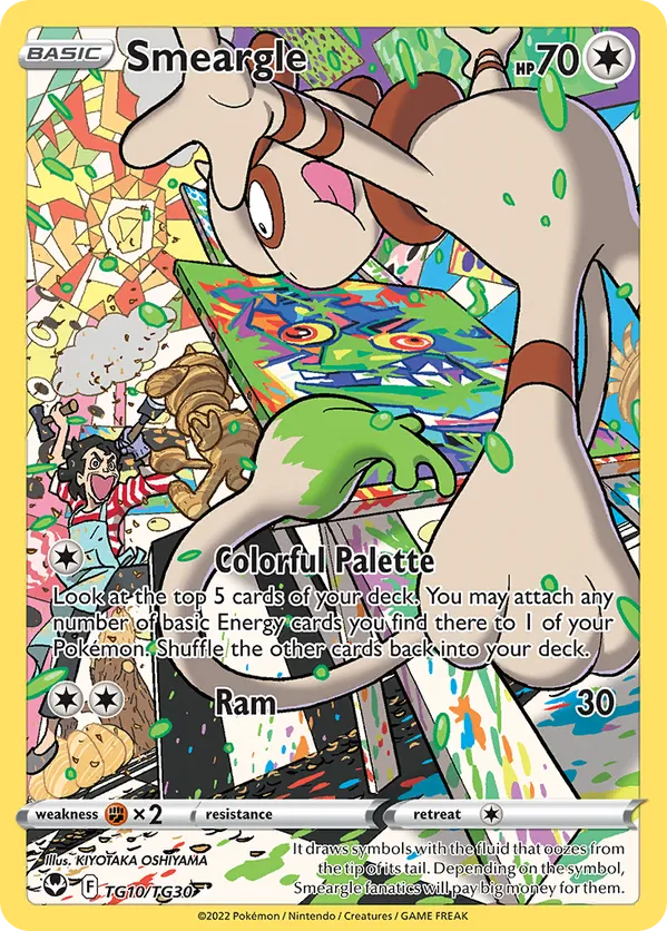 Smeargle T10/TG30 - Silver Tempest Trainer Gallery