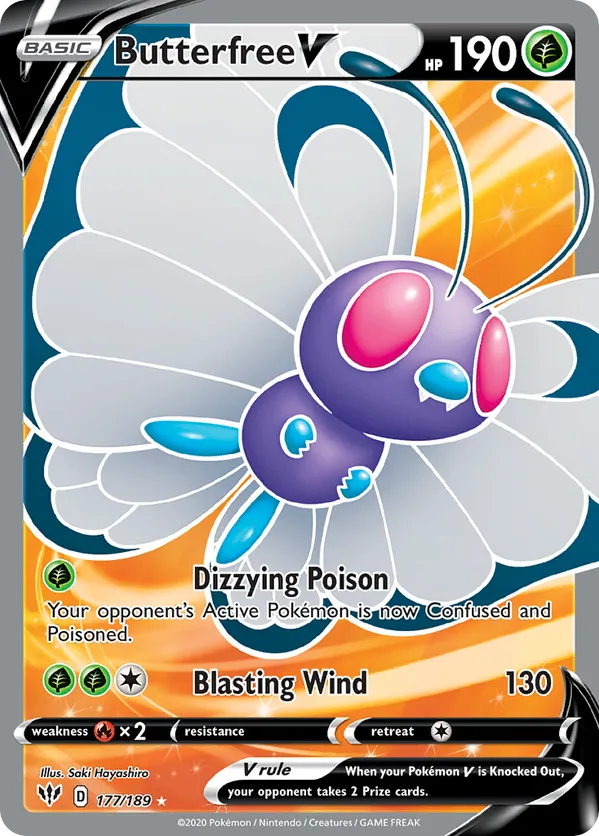 Butterfree V 177/189  - Darkness Ablaze