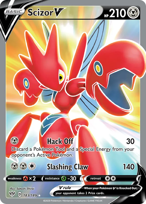 Scizor V 183/189  - Darkness Ablaze